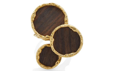 FRED:18K GOLD AND ROSEWOOD RING, FRANCE