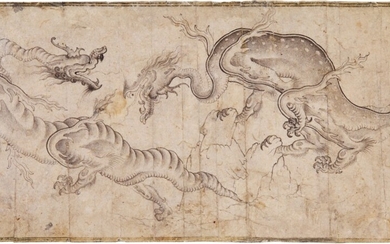 Fighting Dragons, Persia, Safavid, 16th century