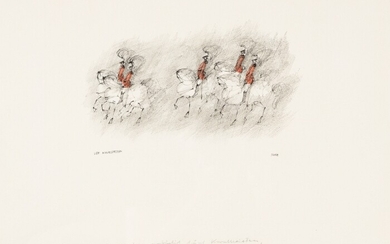 Four Cavalrymen, 1976 Paul Flora, (1922 - 2009)