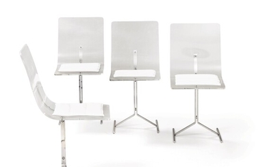 Four chairs, vers 1970, Marc du Plantier