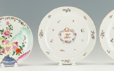 Four pcs. Chinese Export Porcelain, incl. Armorial