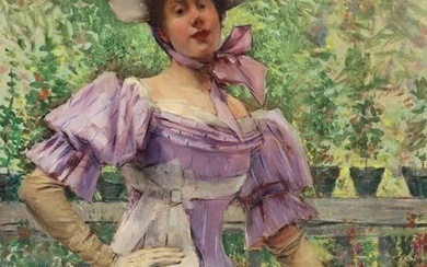 Francois Martin-Kavel ''Lady Debutante'' 1924 Oil