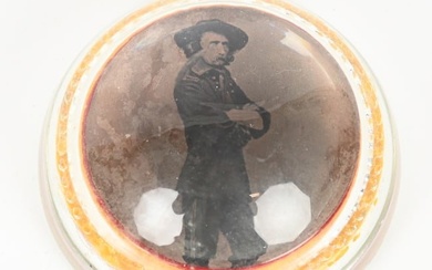 GENERAL GEORGE ARMSTRONG CUSTER EARLY PAPERWEIGHT