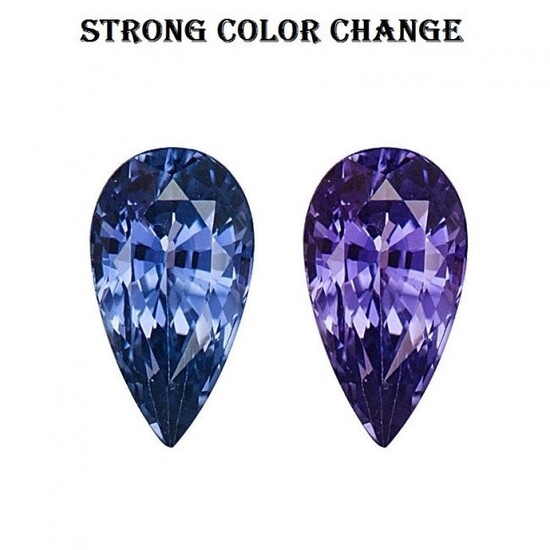 GIA Cert. 2.05 ct. Color Changing Sapphire - MADAGASCAR