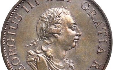 GREAT BRITAIN. 1/2 Penny, 1799. Soho (Birmingham) Mint. George III. NGC MS-64 Brown.