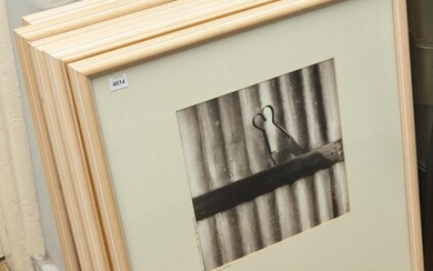 GROUP OF SIX FRAMED BLACK AND WHITE PHOTOGRAPHS