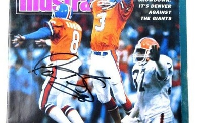 Gary Kubiak Autographed Magazine Sports Illustrated 1987 Broncos JSA