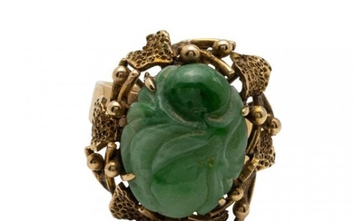 Gold and Jade Ring