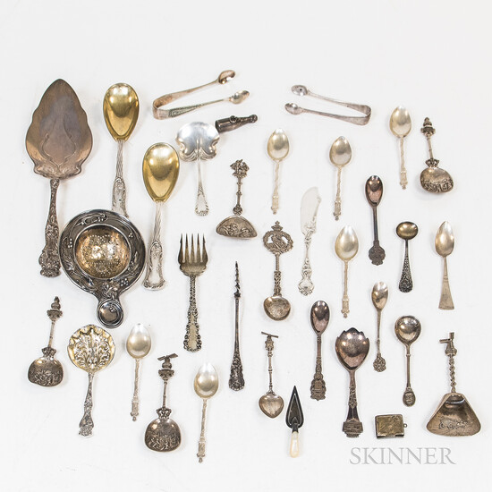 Group of Continental and American Silver Flatware