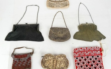Group of Six Beaded Bags