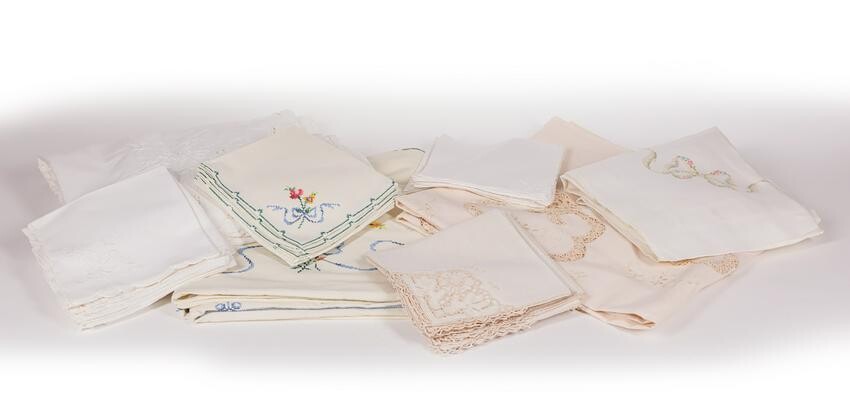 Group of Table and Bed Linens