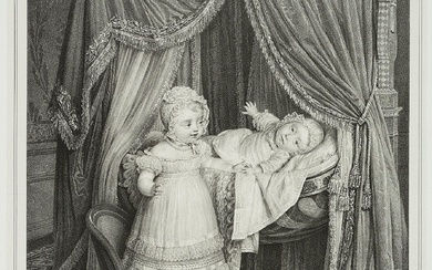 H. AUBRY-LECOMTE (*1787) after HERSENT (*1777), The children of the Duke of Berry, 1822, Lithograph