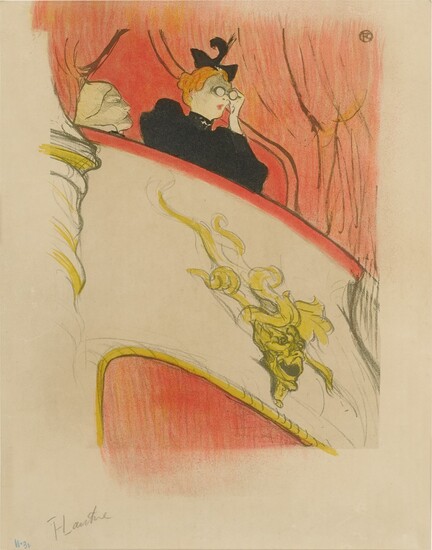 Henri de Toulouse-Lautrec, LA LOGE AU MASCARON DORÉ (D. 16; ADR. 69; W. 16)