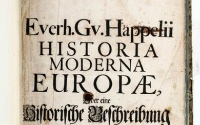 Happel, Eberhard Werner, Everh. Gv. Happelii Historia