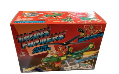 Hasbro (c1990) Transformers Action Masters Autobot Over-Run Attack Copter/Battle Roller with Zele action figure, boxed No. 5923