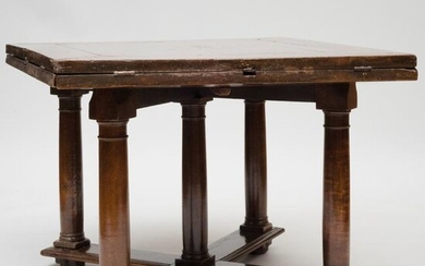 Henri II Walnut Extension Dining Table