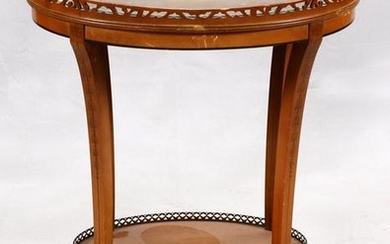 IMPERIAL GRAND RAPIDS OVAL MAHOGANY GALLERY TABLE