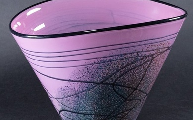 Ioan Nemtoi ( Romania b. 1964) Large Conic Modern Art Glass Vase