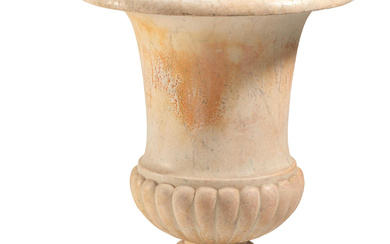 Italy | LARGE MARBLE CRATER VASE