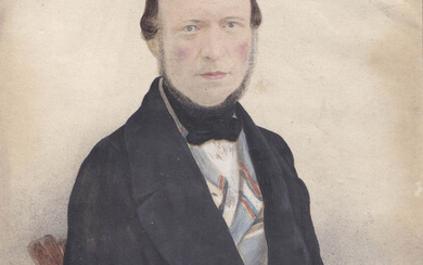 J. Falta Ritratto Franz Witzmann, alberghiere a Arco, 1857;Fotografia...