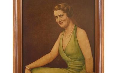 JEAN DUNAND (1877-1942) Portrait de Madame Taillan