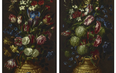 JUAN DE ARELLANO (SANTORCAZ, MADRID 1614-1676 MADRID) Roses, daffodils, carnation...