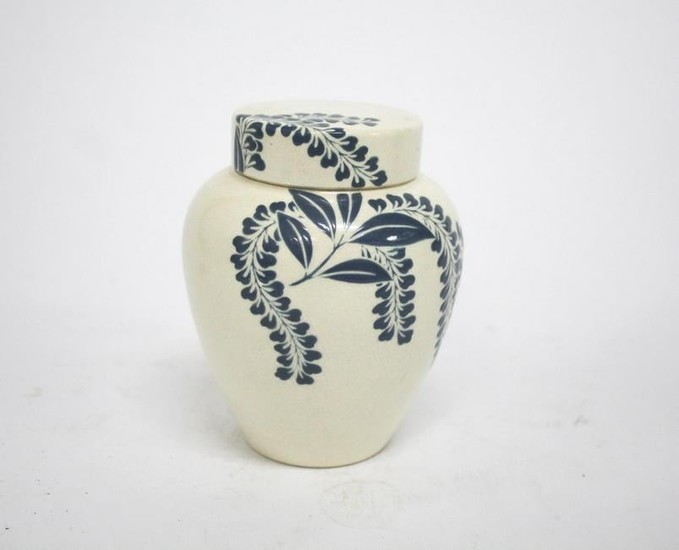 Japanese Porcelain & Enamel Covered Jar