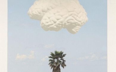 John Baldessari, American 1931-2020- Brain/Cloud (With Seascape and Palm Tree), 2009; archival inkjet print in colours on 308gsm Hahnemühle photo rag, from the edition of 145, sheet 78.5 x 58.3cm (unframed)