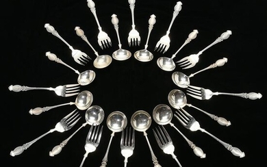 Joseph Mayer & Bros. Art Nouveau Sterling Silver Forks