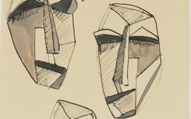 Julio Gonzalez (1876-1942) Ink & Wash Drawing