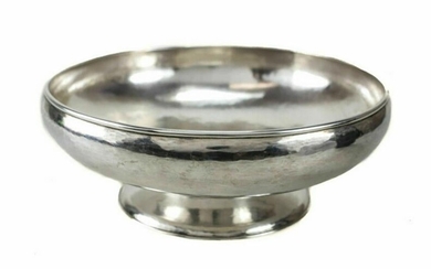 Kalo Shop Sterling Silver Hand Wrought Footed Bowl