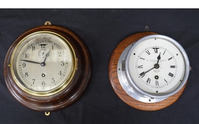 Kelvin & Hughes (Marine) Ltd Smiths metal cased wall clock o...