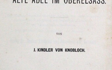 Kindler von Knobloch,J.