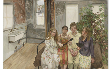 LUCIAN FREUD (1922-2011) Large Interior, W11 (after Watteau)