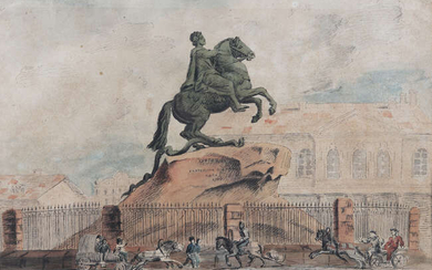 LUCIUS GAHAGAN (1773-1855) The Equestrian Statue of Peter...