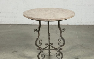 Las Palmas Design 'Aragon' limed oak, iron table