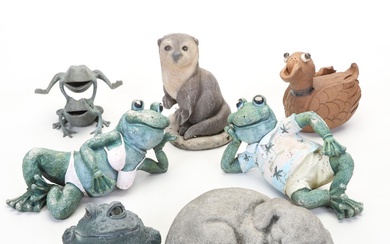 Lawn and Garden Novelty Figures In Concrete, Composite, Ceramic and Metal