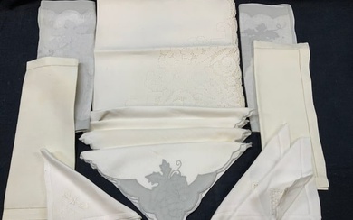 Lot 14 Lace & Embroidered Linens