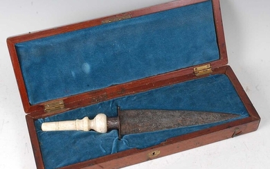 Lot details * A 19th century African? dagger, having...