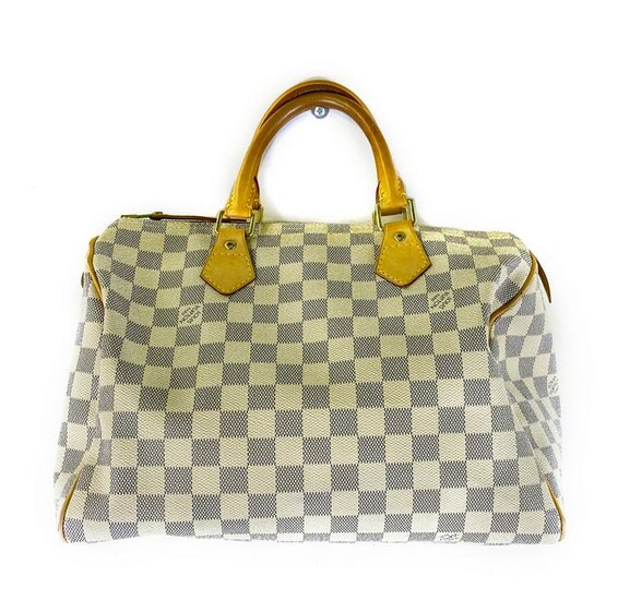 Louis Vuitton LV Speady 25 Damier Azur Handbag Bag