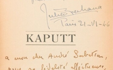 MALAPARTE (Cursio) (1898-1957) Kaputt Paris,... - Lot 34 - Baron Ribeyre & Associés
