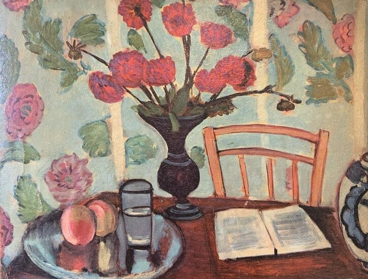 MATISSE Still Life with Dahlias Print on Board