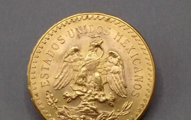 MEXIQUE Une pièce de 50 pesos Mexicain 1821-1946 Toutes les pièces d'or sont conservées au...