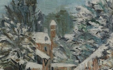 MIGUEL YBÃÃ‘EZ "Snowy Alley," 1964
