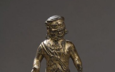 MONGOLIE - XVIIe siècle Statuette d'homme...