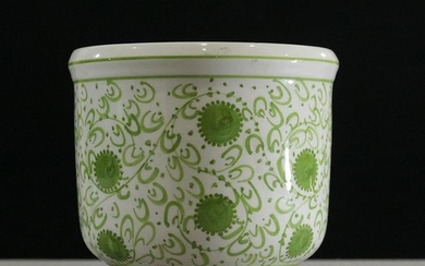 Made For Tiffany , Italian Porcelain Cache Pot