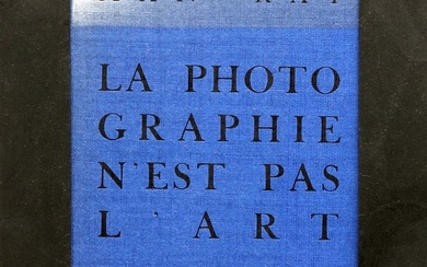 Man Ray. La photographie n’est pas de l' art. 1937.