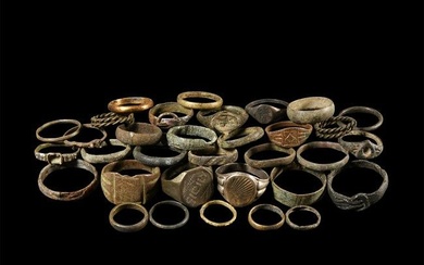 Medieval And Later Bronze Ring Collection