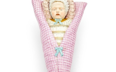 Meissen Figure of a Swaddled Baby Late 19th century