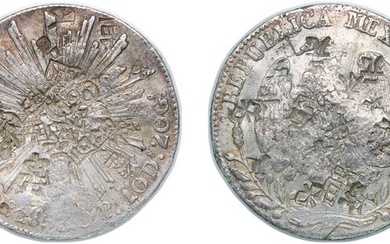 Mexico Federal Republic 1853 Do CP 8 Reales Silver (.903)...